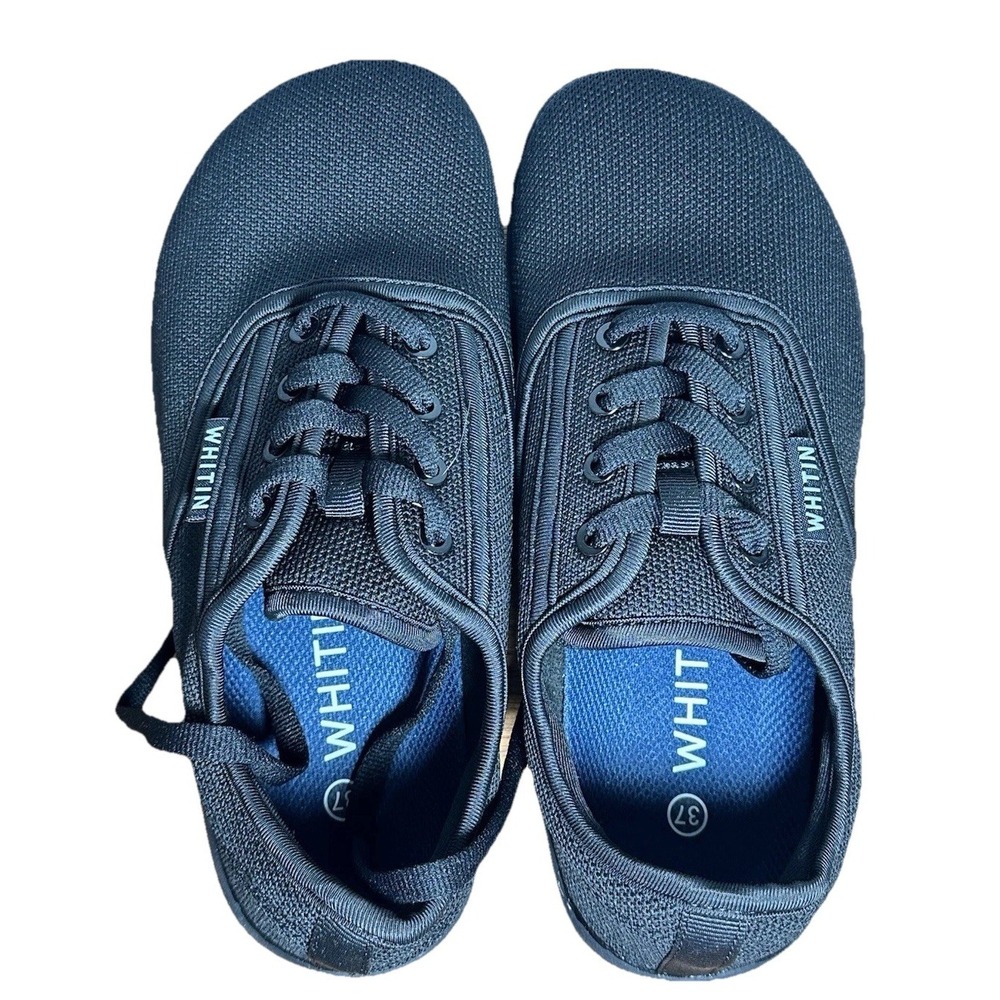 WHITIN Women's Wide Minimalist Barefoot Shoes | Zero 7 Wide | Black